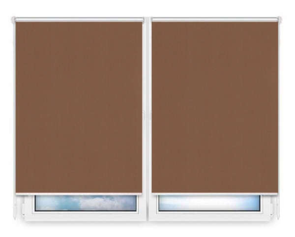 Рулонные шторы Мини Карина-коричневый цена. Купить в «Мастерская Жалюзи»